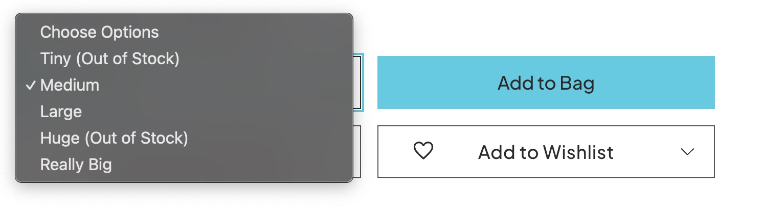 Stock status screenshot